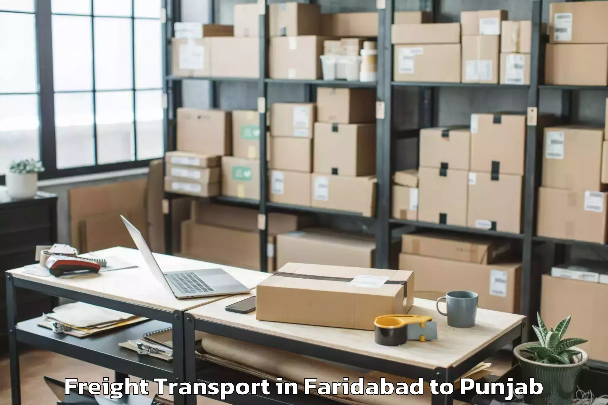 Hassle-Free Faridabad to Dera Baba Nanak Freight Transport